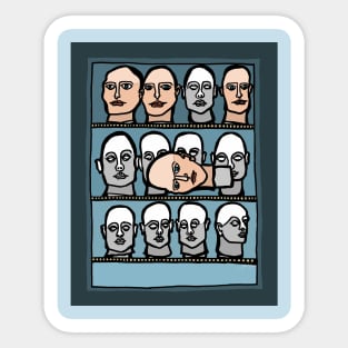 Mannequin Heads Sticker